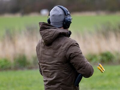 shotgun, eject, cartridge, shooting, hunting, ear defenders, smoke, gun, sport