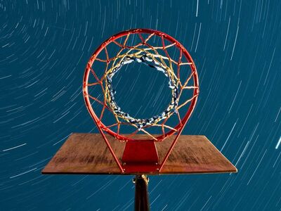 starrail, starry sky, night sky, basketball, sports, night, stars, star trails, web, ball, dark, urban, astro, astronomy, universe, space, galaxy, cosmos