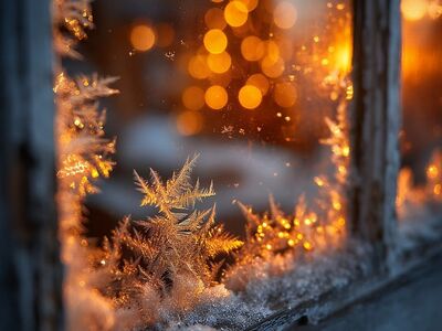 winter, frost, window, snow, ice, nature, pattern, macro, detail, abstract, background, shape, decorative, christmas, warmth, christmas tree, coziness, magical, decoration, glass
