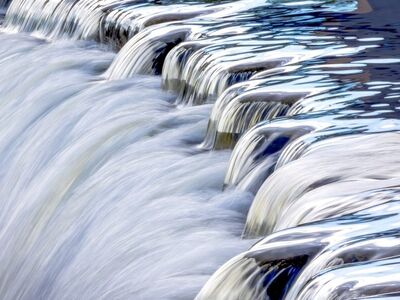water, waterfall, reflection, liquid, wet, ripples, flow, energy, transparent, motion, purity, nature, calm, relaxation, clear water, clear river, water current, shiny, streamflow, bubbling sound
