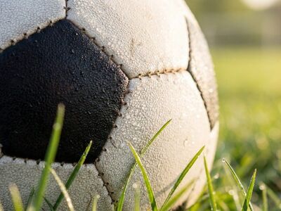 soccer, ball, field, grass, outdoor, match, sport, football, close-up, soccer field, stride, game, outdoor activity, sports equipment, nature, entertainment, green, play ball, daylight, football game, reflection