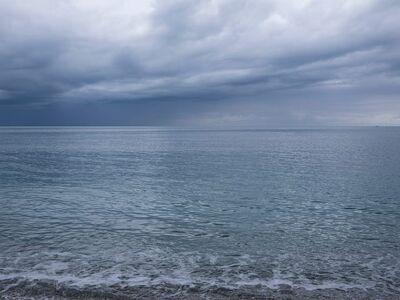coast, sea, clouds, calm, waves, pebble beach, nature, blue, peaceful, summer, view, silence, grey sky, shoreline, weather, relaxation, no people, solitude, cold water, sunrise