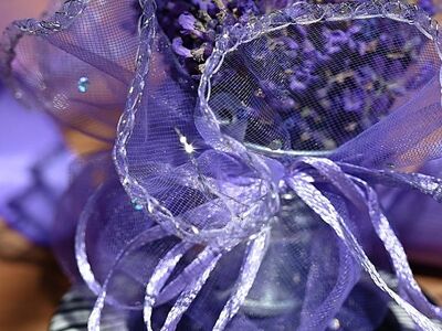 lavender, organza, purple, bouquet, music, piano, home decor, floral, elegant, handmade, craft, relaxation, scent, violet glow, rustic, macro, spa