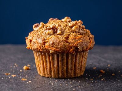 muffin, carrot, walnuts, baked, dessert, breakfast, snack, food, sweet, pastry, homemade, fresh, organic, spiced, moist, healthy, cake, autumn, cinnamon, autumn treat