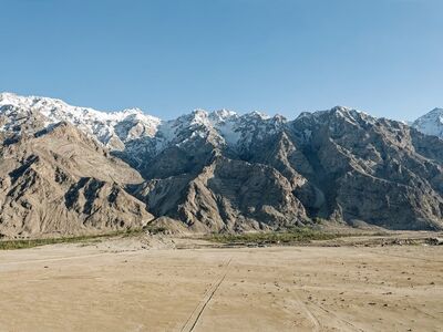 mountain, karakoram, landscape, pakistan, mountain range, mountains, gilgit-baltistan, blue sky, dry, sarfaranga, nature, valley, rock, frozen, sandy, warm, sand, rainstorm