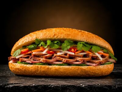 bánh mì, baguette, food, vietnamese food, street food, fresh bread, nature, chili, cilantro, vietnamese cuisine, spicy food, lunch, appetizer, asian cuisine, cucumber, ingredient, sandwich, asian food, red meat, spring