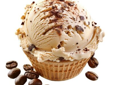 ice cream, coffee, waffle, dessert, coffee beans, chocolate, sweet, cream, sugary, delicious, tasty, gourmet, cold, creamy, favorite, decorative, milky, favorite treat, luxurious
