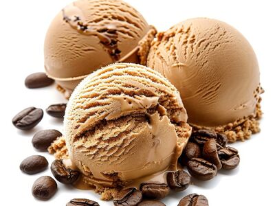 ice cream, coffee, cream, chocolate, dessert, coffee beans, caramel, natural, sweet, dairy, icy, cake, scoop, frozen dessert, ball, taste, tasty, chilled, gourmet treat