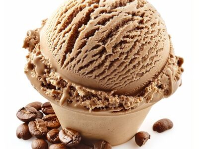 chocolate, ice cream, dessert, coffee, cream, delicious, cold, dairy, coffee beans, tasty, sweet, snacking, coffee cup, vanilla flavor, cup, temptation, enjoyment, tasting, frozen, waffle cone