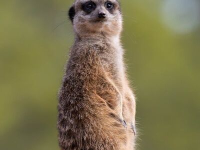 meerkat, animal, mammal, zoo, colorful background, wildlife, nature, nature exploration, watch, predators, sentry, social animals, dry environment, alert, natural science, cute animal, lookout, behavior