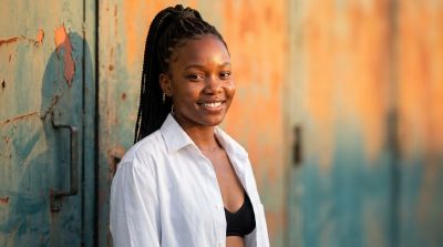 woman, portrait, beauty, fashion, casual, stylish, urban, nature, style, metal, sunset, light, outdoor, lifestyle, dark, rust, aesthetic, happiness, smile, person, youth, confidence