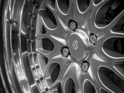 rim, tire, wheels, aluminum, technology, screws, decorative, black-and-white, automobile, wheel, spokes