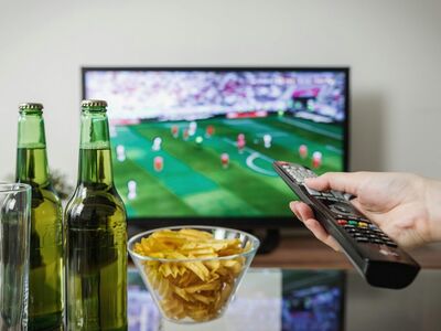 streaming, tv, sports, game, watching, snacks