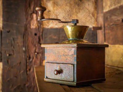 coffee grinder, coffee, old, historical, antiquity