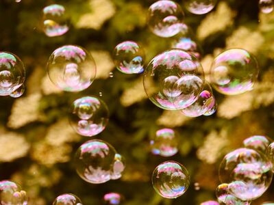 soap bubbles, multicoloured, soapy water, reflection, balls, fun, flying, ease, abstract, blow, hover, air, nature, background, iridescent, outdoors