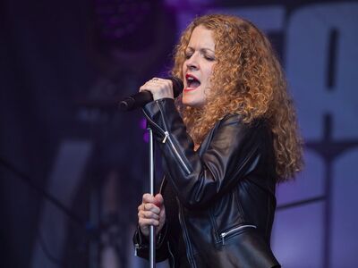 frau, musik, konzert, singer, festival