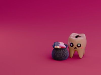 copy space, cartoon, characters, cute, kawaii, human body part, anatomy, healthcare and medicine, medicine, color gradient, clean, modern, smooth, conceptual symbol, close up, medical exam, dental health, hygiene, care, mouth, dentist, happiness, cool, human teeth