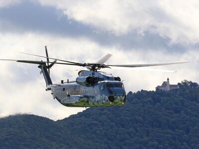 helicopter, ch 53, transport helicopter, military, vintage, airshow, hahnweide, air force, sikorsky, stallion, old, antique car