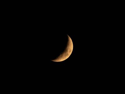 crescent moon, moon, night, nature, dark, sky, crescent, night sky, lunar, ramadan, luna, star, landscape, evening, astronomy, half moon