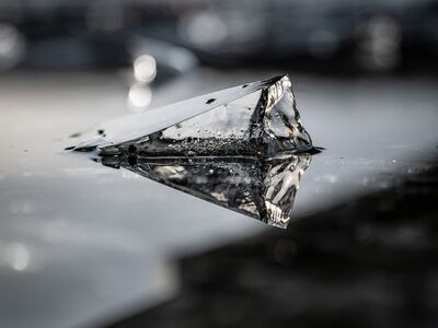 ice cream, frozen, glass, transparent, clear, cold, sharp