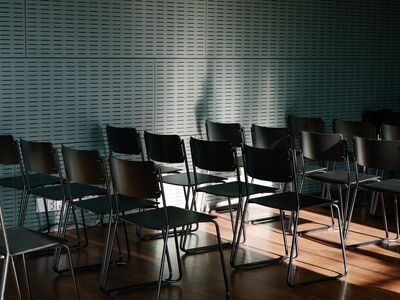 chair, room, furniture, seat, contrast, shadows, light, dark, office, meeting, conference, business