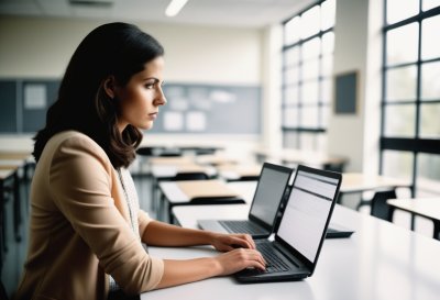 digital grading, teacher, classroom, technology, assessment, learning tools, education, online learning, edtech, learning, studying, university, ai generated