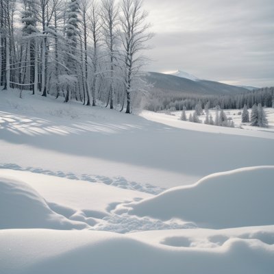 snow, winter, nature, cold, landscape, snowdrift, snowy, frost