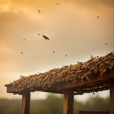 beehive, bees, insects, honeybees, swarm, wings, deck, wooden, yellow, shadow, day, natural, flying, sunlight, bee swarm, honey, honey production, world bee day, stripes, beekeeping