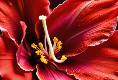 amaryllis, red, blossom, bloom, flower, pollen, macro, nature, christmas