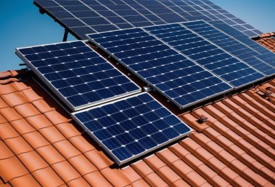 solar panel, roof, installation, renewable energy, solar energy, ecology, sustainability, solar technology, energy efficiency, photovoltaics, worker, roof tile, clay color, outdoor, technology, maintenance, workwear, panel, industry, roof work