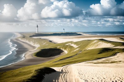 rubjerg knude, shifting dune, denmark, lighthouse, north sea, sand dunes, sand, heaven, clouds, landscape, north jutland, mood, summer