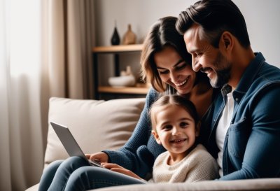 family, love, mother, father, home, joy, smile, video call, child, happiness, positive, technology, parents, connection, care, digital, comfort, caretaker, lifestyle, virtual
