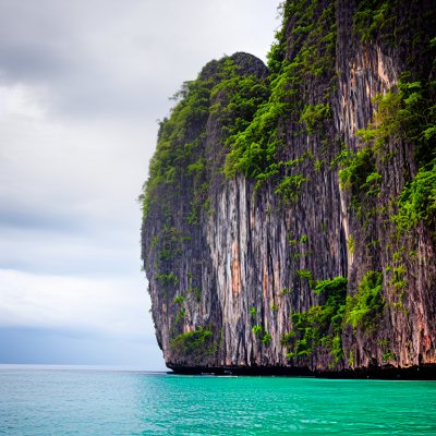 phi phi island, thailand, nature, beach, sea, cliff, tourism, travel, asian landscape, summer vacation, mountains, summer landscape, summer holiday, exotic destination, swimming, magical view, coastal area, sunny weather, clear water, tourist attraction, blue sky