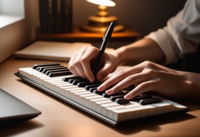 writing, keyboard, hands, productivity, focus, digital, asmr, nature, remote work, office, work focus, programming, lamp, minimalism, desk, plant, quiet, table lamp, freelance, concentration, layout