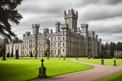 lowther castle, architecture, historic, castle, england, landscape, outdoors, tourist attraction, welsh architecture, historic landmark, gothic style, medieval castle, fortress, soft, beautiful, natural surroundings, romantic, english countryside, walk