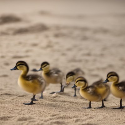 ducklings, beach, baby animals, flock, sand, immature, outdoors, sunny, baby ducks, animals, nature, birds, sea, wild, small, reserve, young, feathers, chick care, movement