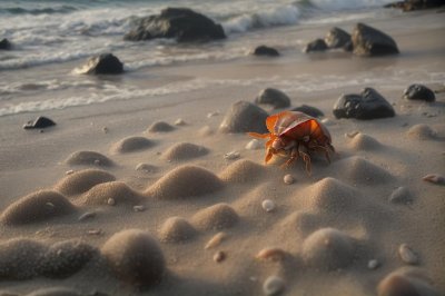 hermit crab, beach, nature, macro photography, sand, ocean, marine life, pebbles, coast, adventure, wildlife, tropical, travel photography, biology, close-up, natural beauty, detail, beachcomber, detailed photography, nature and wildlife
