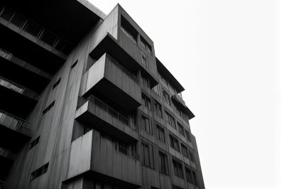 facade, building, architecture, windows, concrete, black and white, modern, construction, abstract, symmetry, structure, geometry, trendy, lighting, exterior, linear, metropolis, prominent, metropolitan