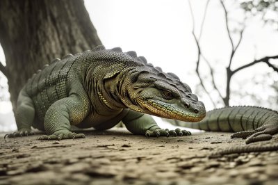 lumpini, monitor lizard, thailand, bangkok, reptile, nature, ground, tree, park, animal, wild, tourism, terrestrial, botany, asian, ecosystem, fauna, grass, predator