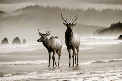 elk, beach, nature, cannon beach, oregon coast, wildlife photography, pacific northwest, elk photography, outdoor, sand, beach wildlife, travel photography, coastal wildlife, oregon, wildlife, scenic, explore, wildlife lovers, nature photography, oregon wildlife
