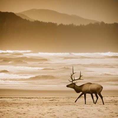 elk, beach, nature, cannon beach, oregon coast, wildlife photography, pacific northwest, elk photography, outdoor, sand, beach wildlife, travel photography, coastal wildlife, oregon, wildlife, scenic, explore, wildlife lovers, nature photography, oregon wildlife
