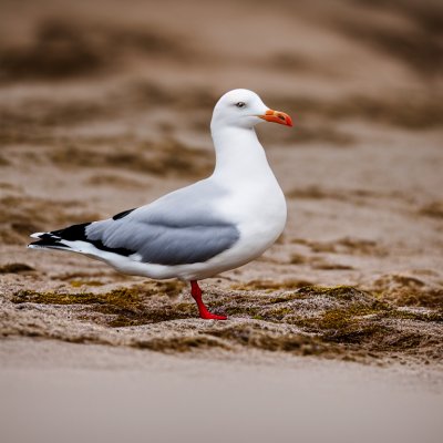 gull, animal, seabird, beach, nature, ornithology, wings, beak, feathers, water, wildlife, safari, tide, flight, species, yellow beak, standing in water, coastal, birdwatching