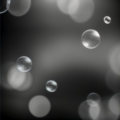 bubbles, background blur, black and white photography, artistic photography, transparency, contrast, optical effects, lightness, fantasy, ephemeral, magical, abstract, play of light and shadow, long exposure, refreshing, freedom, floating water, iridescence, natural feel, symphony of textures