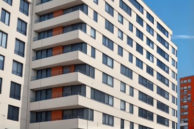 apartment building, balcony, urban, modern architecture, glass windows, facade, construction design, urban living, residential area, multi-story building, bright look, concrete construction, housing complexes, rental apartments, neighborhood, investment opportunity, urban environment, comfortable living, building with balconies, scenic view, balcony flowers, North Rhine-Westphalia, Germany, Cologne