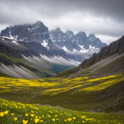 mountain, spring flowers, panorama, hiking, nature, landscape, clouds, sky, forest, snow fields, bavarian alps, outdoor, spring, gentian, globeflower, mountaineering, alpine flora, vivid, rocky