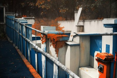 metal fence, rust, metal, foreground focus, sunlight, pointed, depth of field, artistic photography, bokeh effect, details, focus, focus width, daylight photography, detail focus, line, sharp, architectural element, symmetry, outdoor scene, metal art