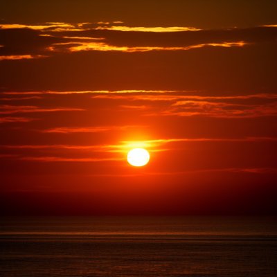 sunset, nature, landscape, sea, horizon, beach, water, seascape, evening, west, red, orange, boat, reflection, stunning, peaceful, sunset on beach, scenic beauty, clouds, golden hour