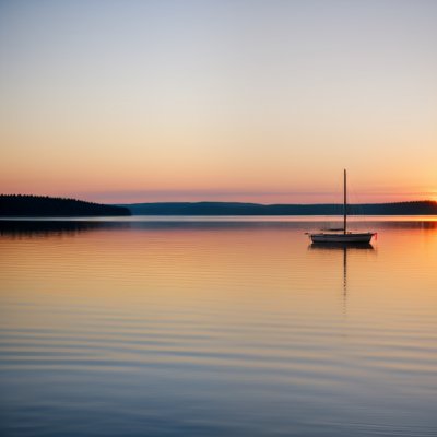 sunrise, quebec, lake, water, outdoors, boat, calm, morning, nature, reflection, sky, scenic, morning calm, silence, lonely, canoe, pond, light reflection, calm water, beautiful landscape, geographic location