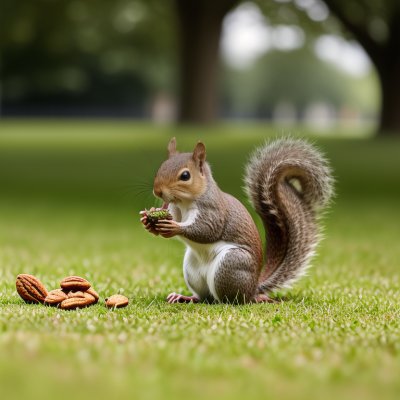 squirrel, rodent, eating, nuts, london, grass, nature, animal, feeding, outdoor, small, wild, mammal, gray, green, park, wildlife, natural environment, ecosystem