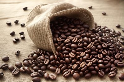 coffee, beans, sack, natural, rustic, brown, grain, aromatic, burlap, load, pile, pouring, caffeine, warm, flavor, image, composition, trade, close-up, consumer